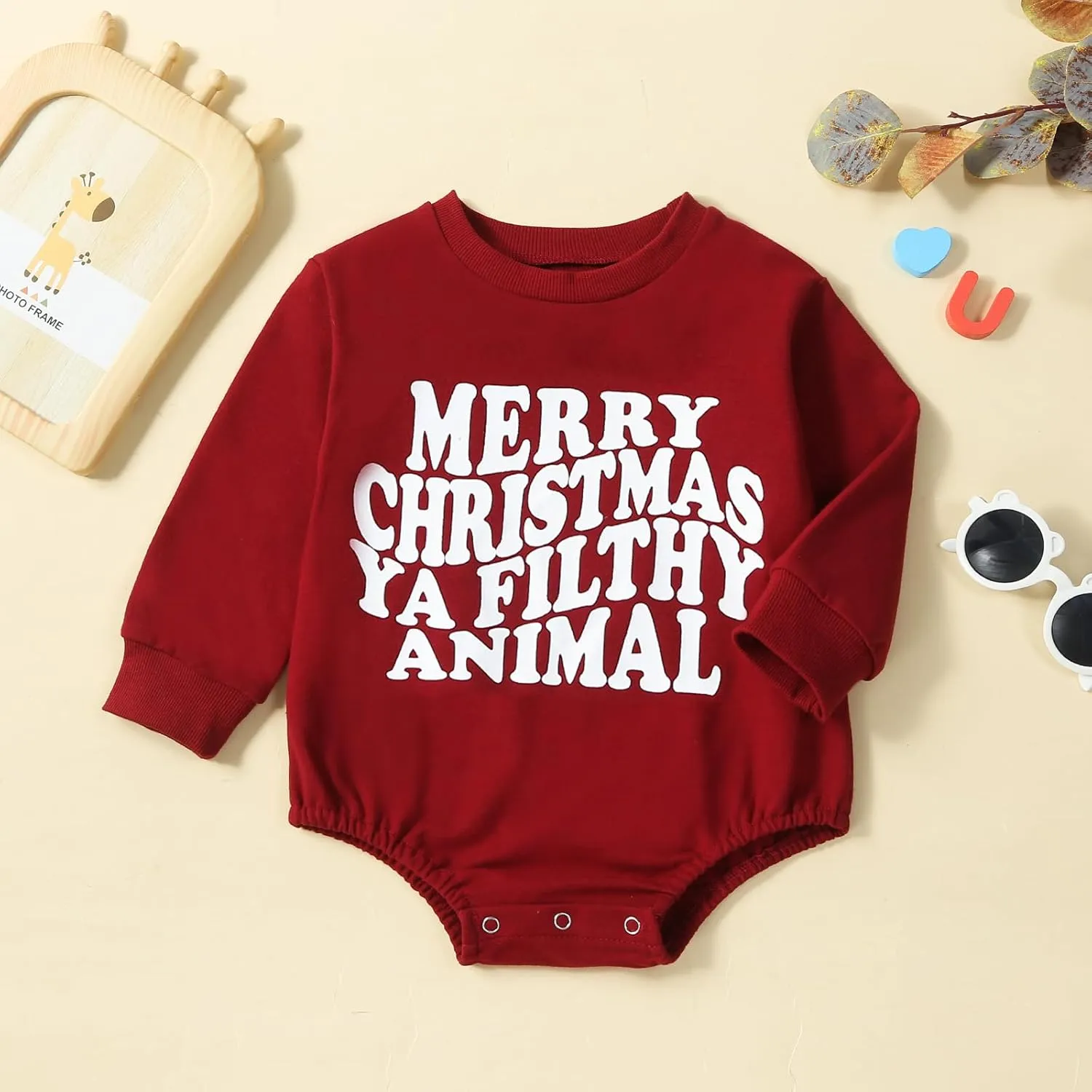 Baby Girl Boy Christmas Outfit My First Christmas Sweater Sweatshirt Shirt Bubble Romper Onesie Santa Clothes
