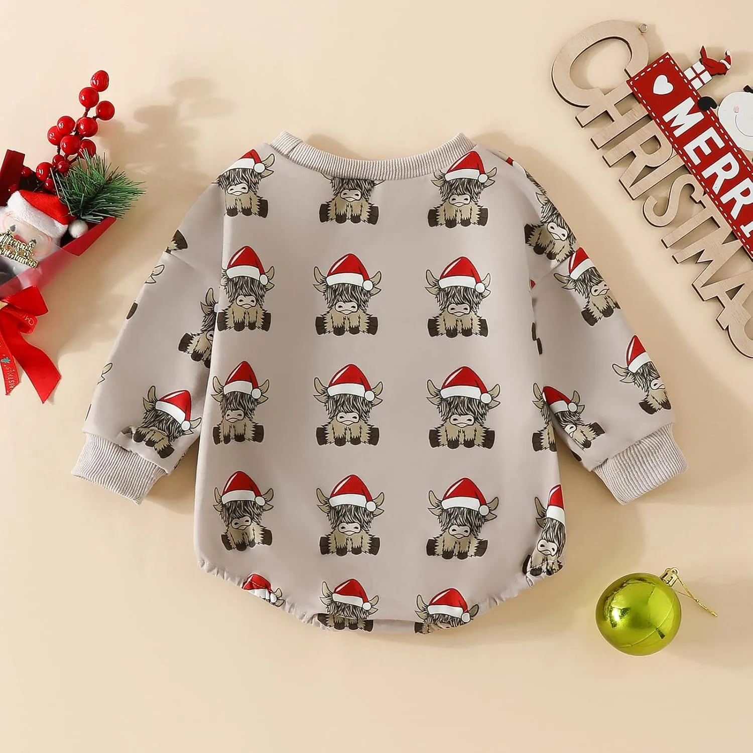 Baby Girl Boy Christmas Outfit My First Christmas Sweater Sweatshirt Shirt Bubble Romper Onesie Santa Clothes