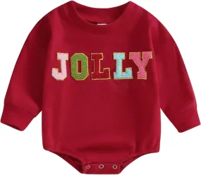 Baby Girl Boy Christmas Outfit My First Christmas Sweater Sweatshirt Shirt Bubble Romper Onesie Santa Clothes
