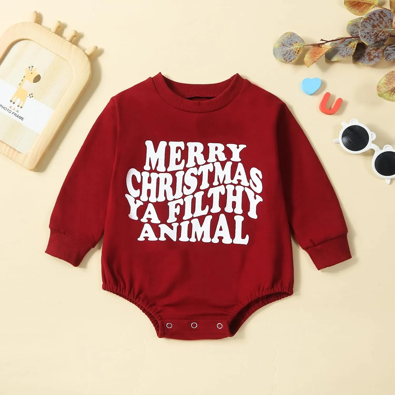 Baby Girl Boy Christmas Outfit My First Christmas Sweater Sweatshirt Shirt Bubble Romper Onesie Santa Clothes