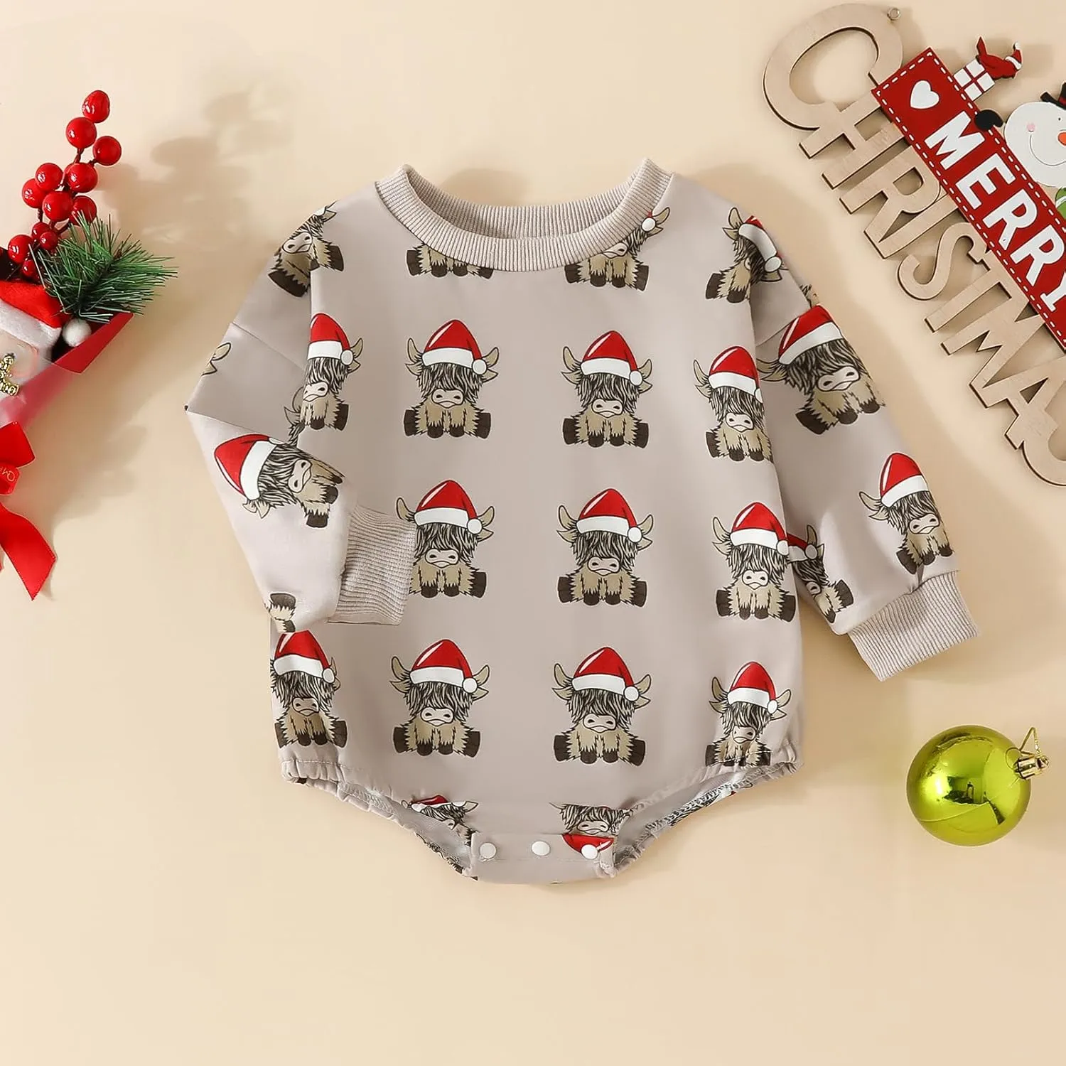 Baby Girl Boy Christmas Outfit My First Christmas Sweater Sweatshirt Shirt Bubble Romper Onesie Santa Clothes