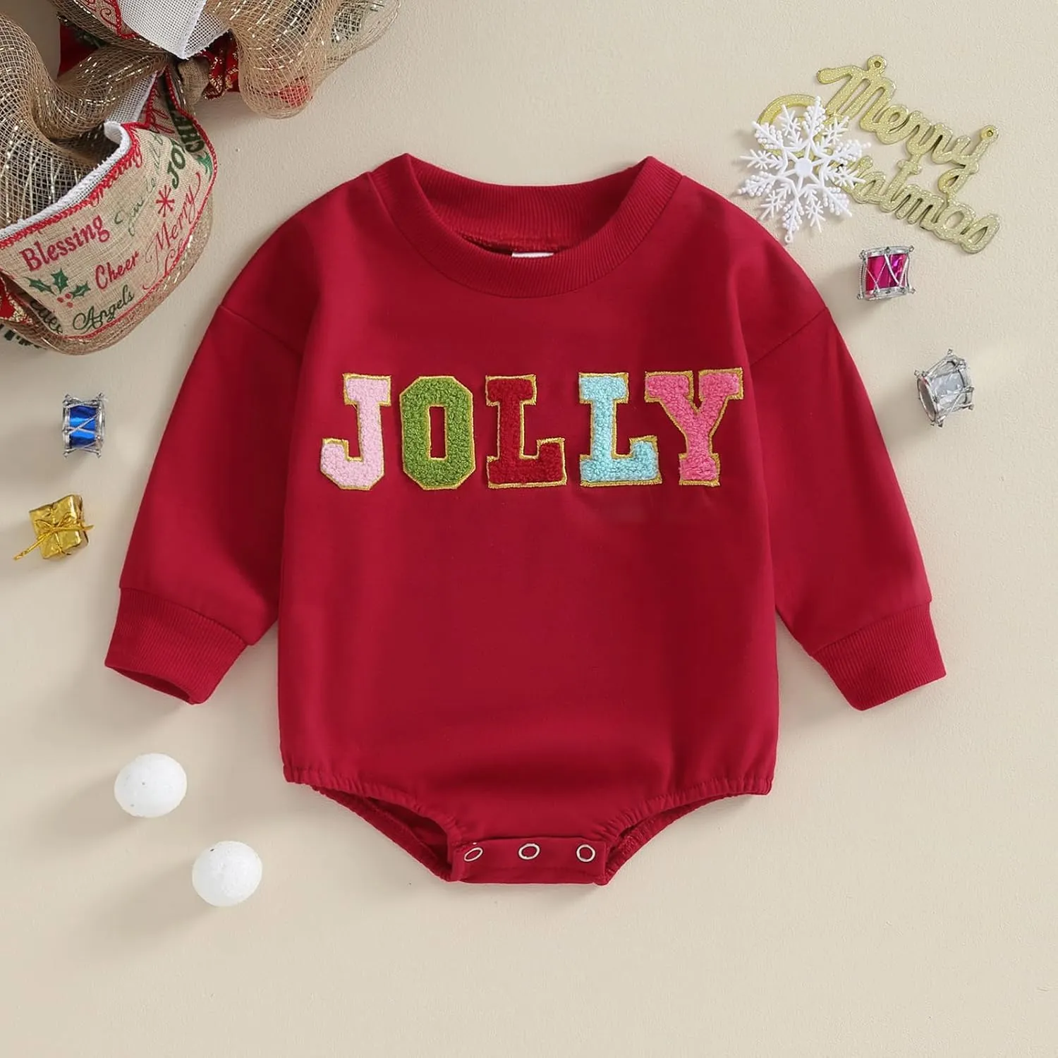 Baby Girl Boy Christmas Outfit My First Christmas Sweater Sweatshirt Shirt Bubble Romper Onesie Santa Clothes