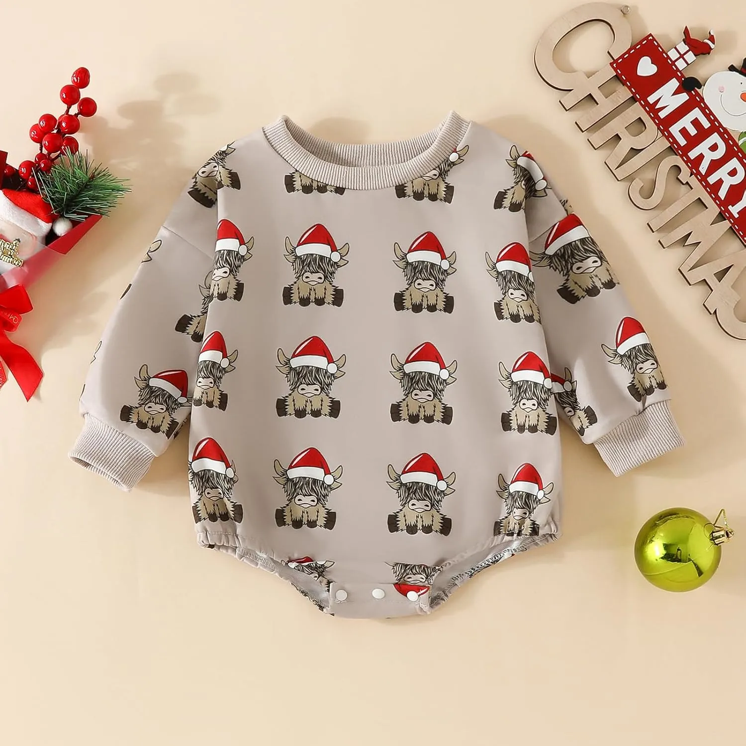 Baby Girl Boy Christmas Outfit My First Christmas Sweater Sweatshirt Shirt Bubble Romper Onesie Santa Clothes