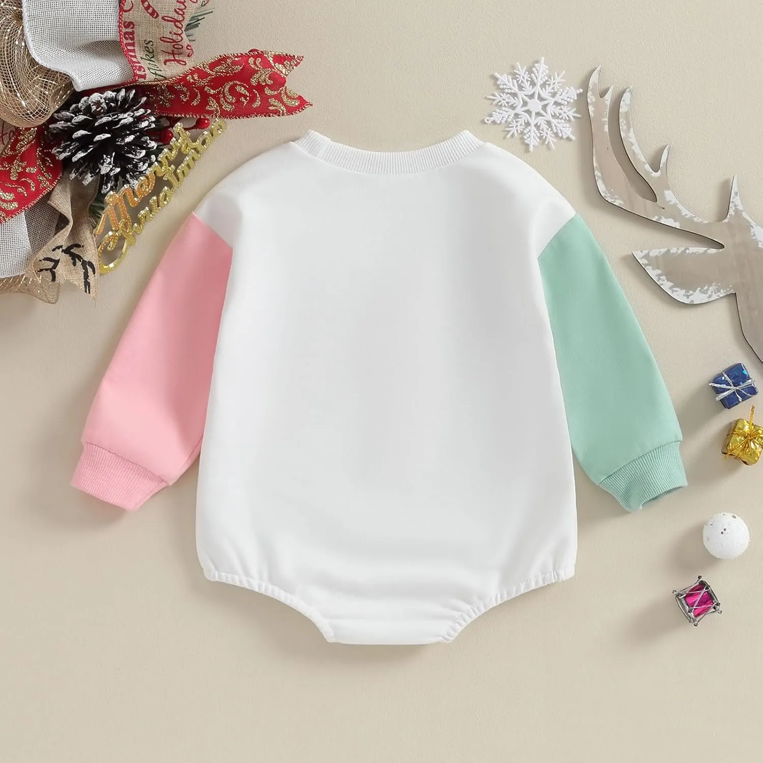 Baby Girl Boy Christmas Outfit My First Christmas Sweater Sweatshirt Shirt Bubble Romper Onesie Santa Clothes