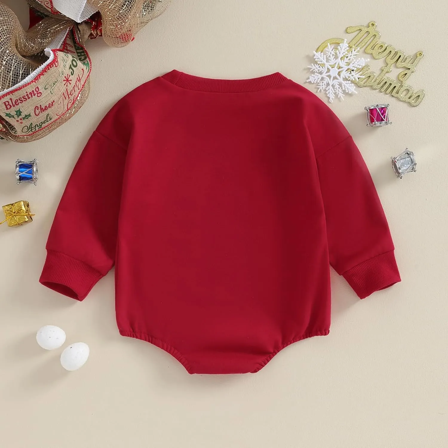 Baby Girl Boy Christmas Outfit My First Christmas Sweater Sweatshirt Shirt Bubble Romper Onesie Santa Clothes