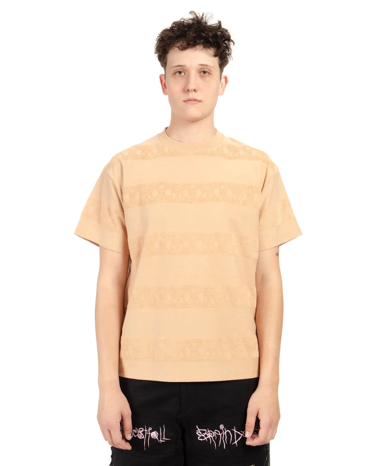 Bubble Burnout T-Shirt - Peach