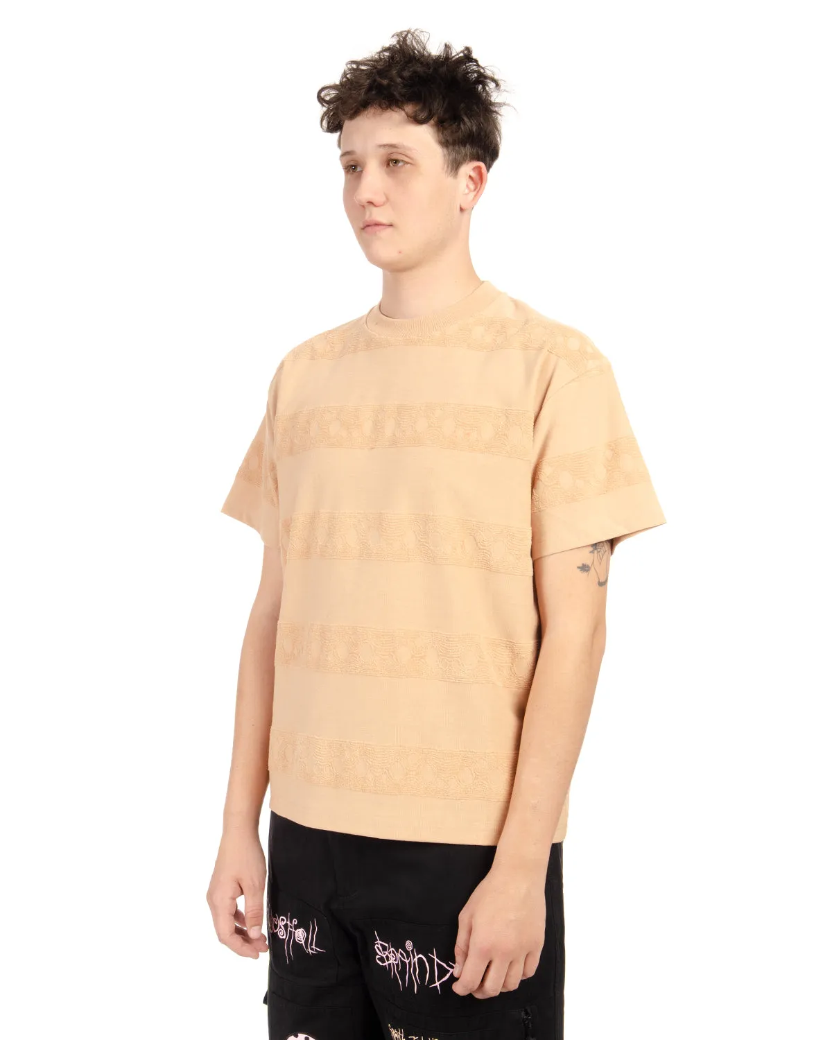 Bubble Burnout T-Shirt - Peach