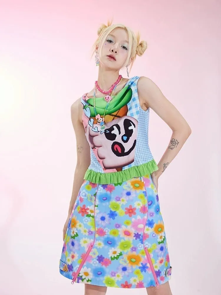 Flower A-line skirt【s0000002950】