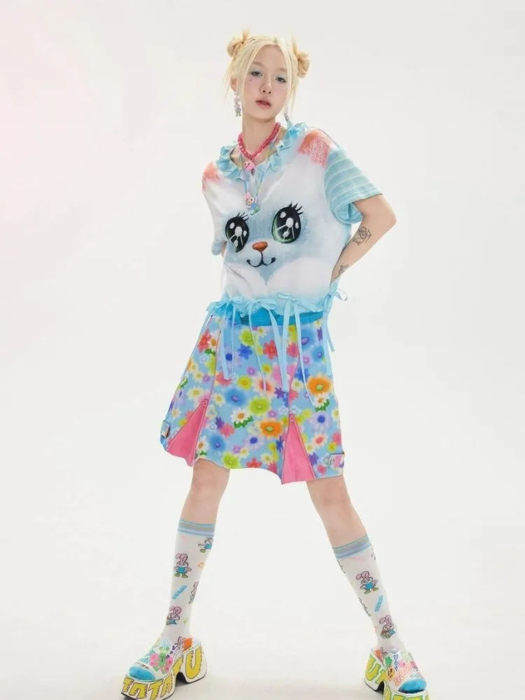 Flower A-line skirt【s0000002950】