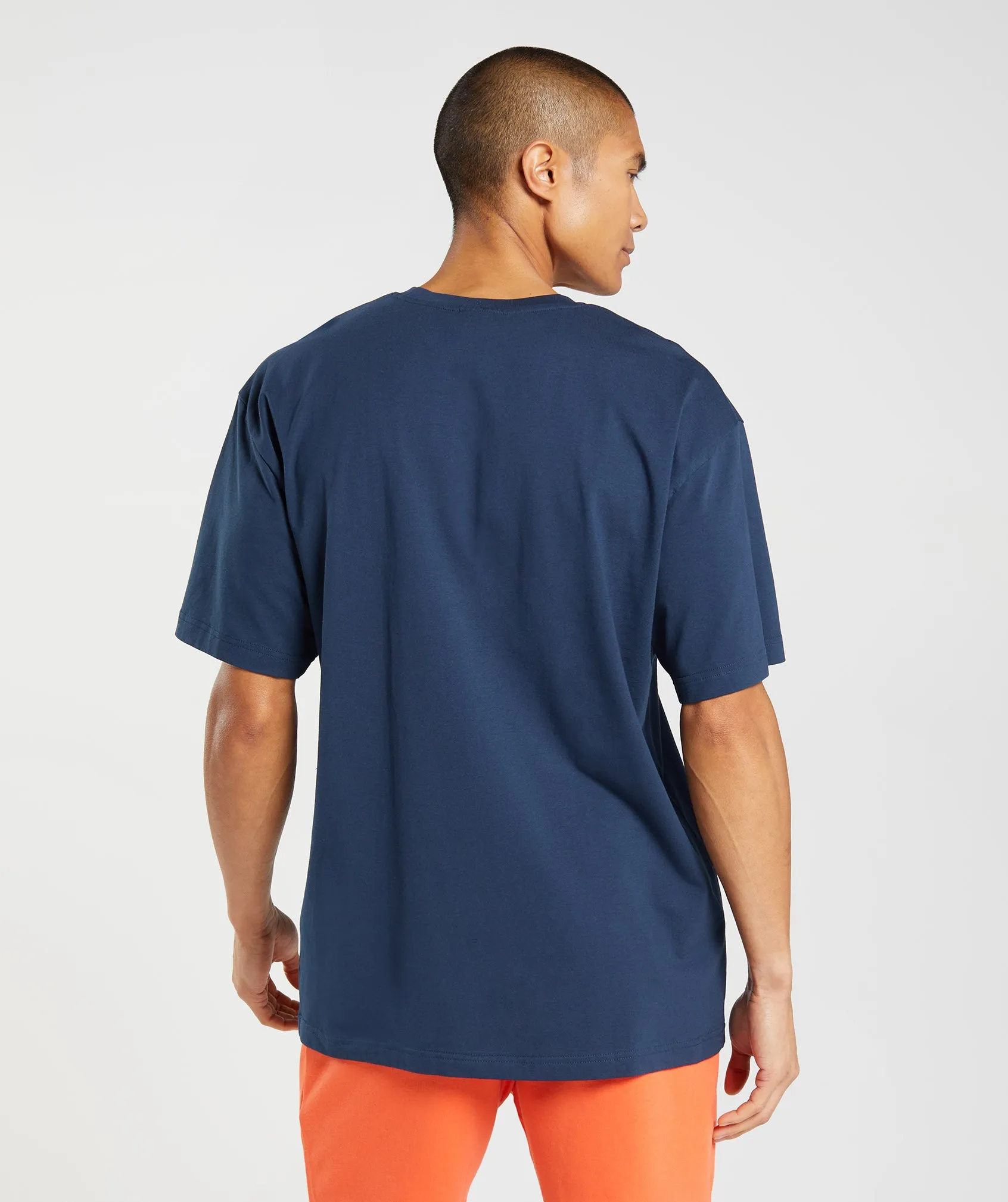 Gymshark Bubble Print Oversized T-Shirt - Navy