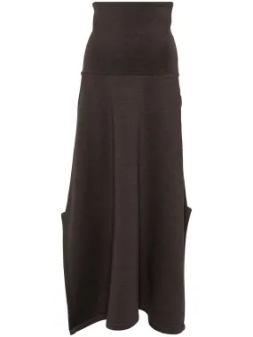 high-rise A-line skirt