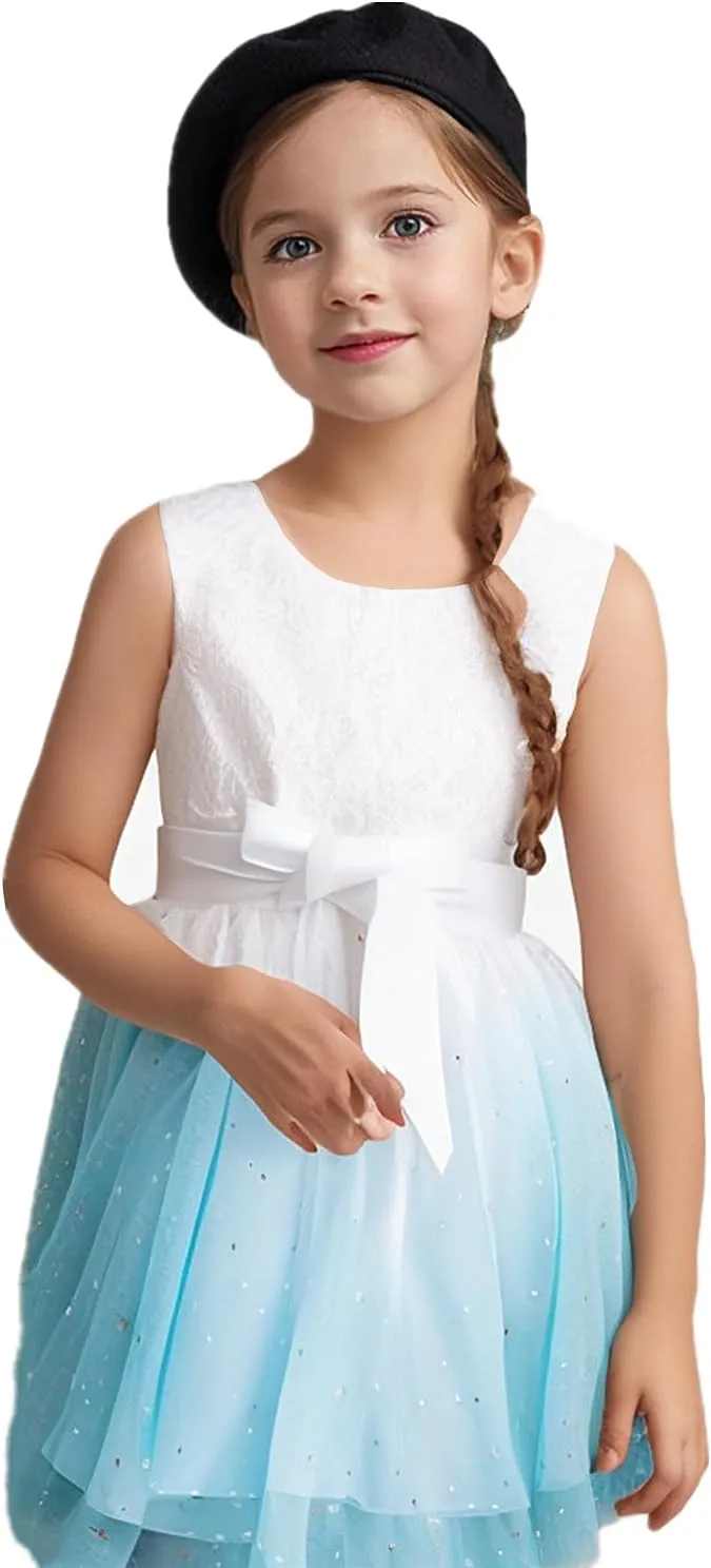 HNXDYY Toddler Baby Girl Princess Dress Tutu Summer Tulle Casual Dresses