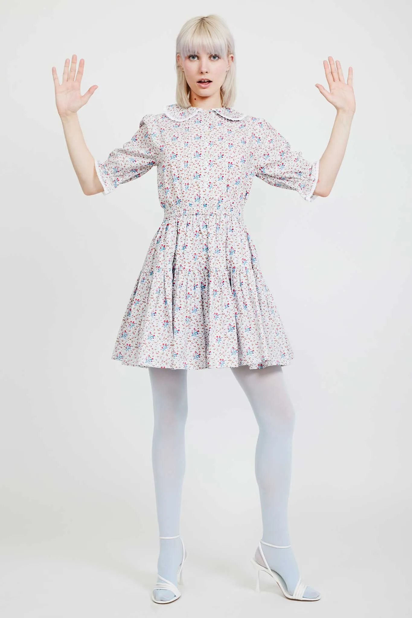 Laura Ashley x BATSHEVA Owenn Blouse in Duxford Pines