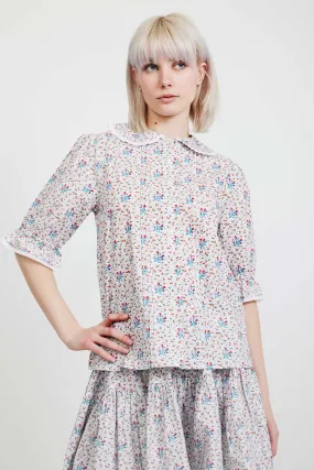 Laura Ashley x BATSHEVA Owenn Blouse in Duxford Pines