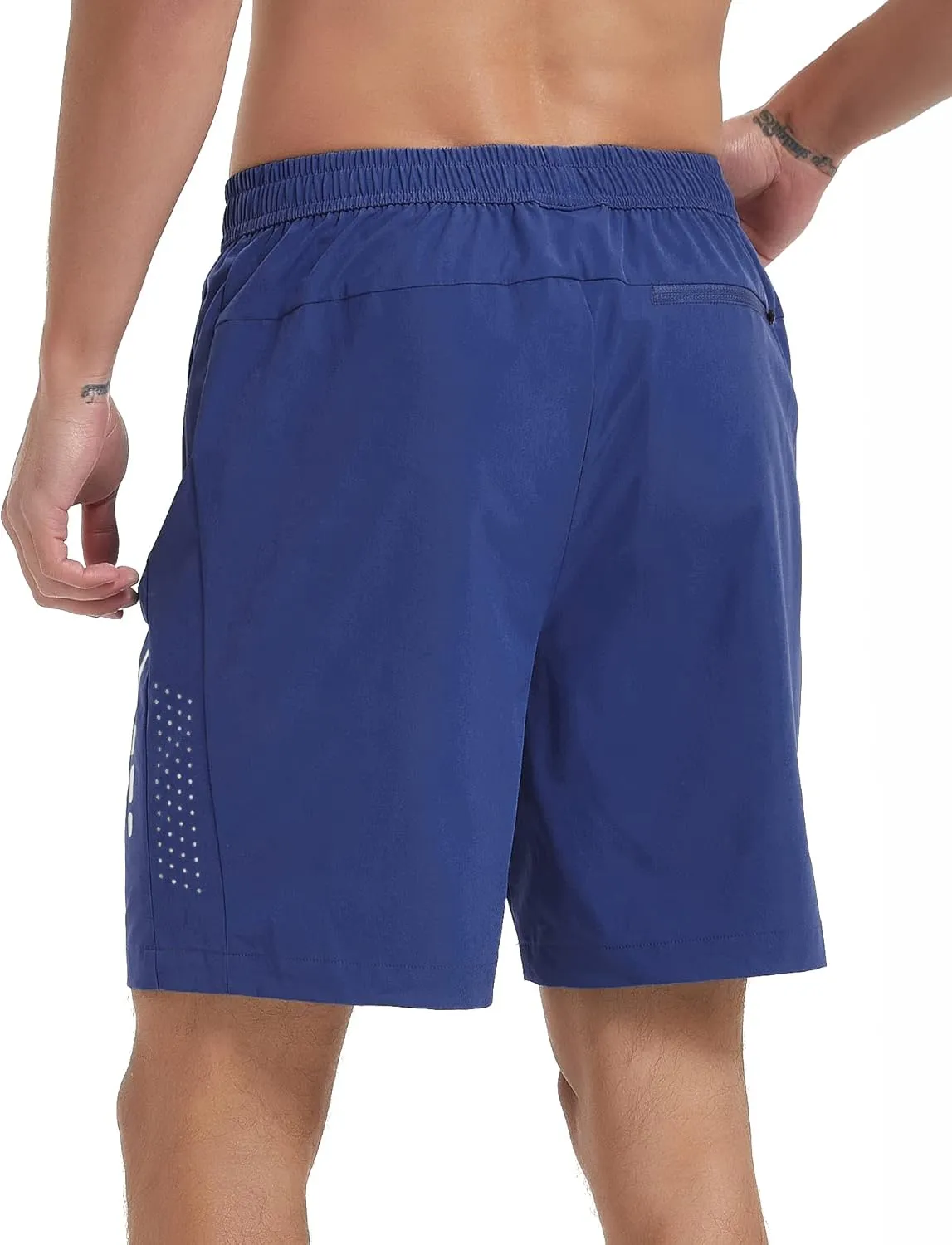 Men's Athletic Running Shorts Quick Dry Workout Gym Shorts 7" Lightweight Sports Active Training Tennis Hiking Shorts