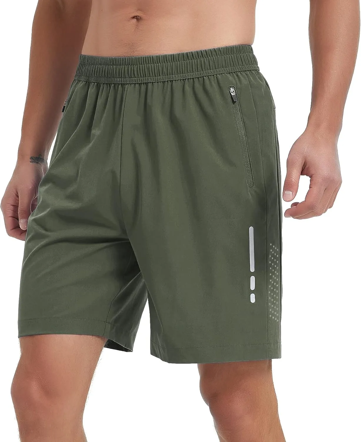 Men's Athletic Running Shorts Quick Dry Workout Gym Shorts 7" Lightweight Sports Active Training Tennis Hiking Shorts