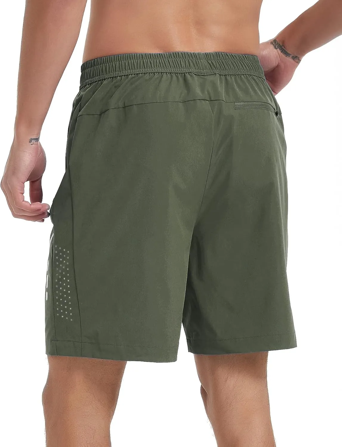 Men's Athletic Running Shorts Quick Dry Workout Gym Shorts 7" Lightweight Sports Active Training Tennis Hiking Shorts