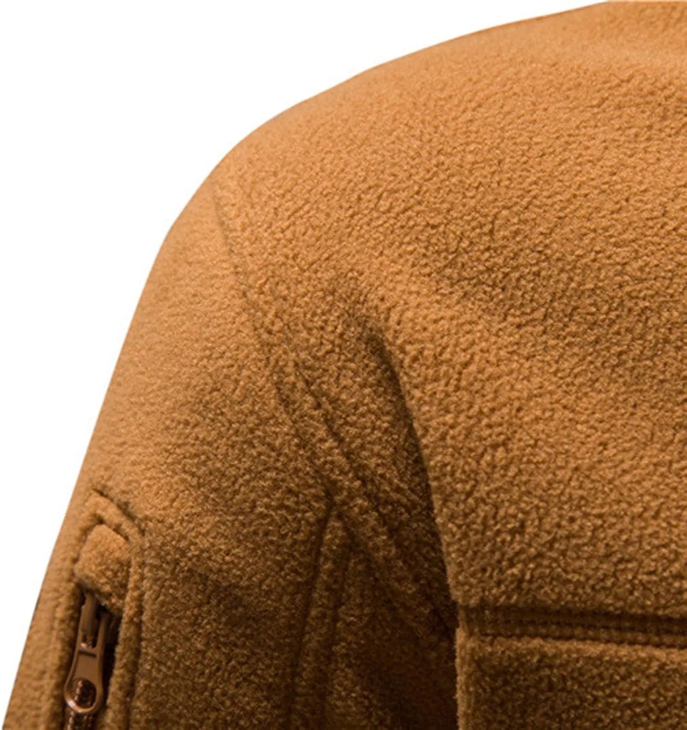 Men's Corduroy Jacket Sherpa Lined Fleece Trucker Jackets Turn-down Collar Jacket Warm Winter Coat Hooded Soild Coats