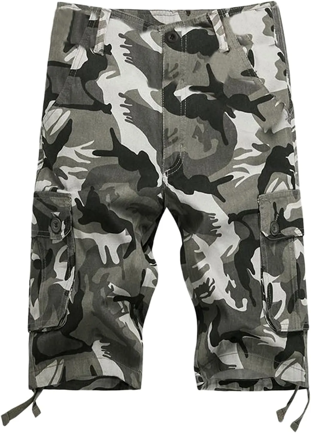 Mens Shorts Casual Big and Tall Casual Twill Cargo Shorts Cotton Drawstring Classic Stretch Hiking Tactical Shorts