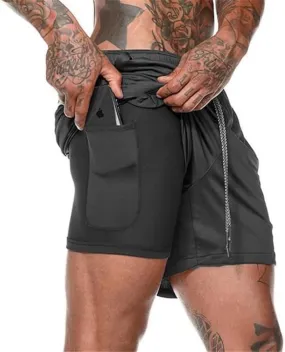 Mens Workout Athletic Shorts 7 inch Inseam Quick Dry Hiking Shorts Men Lightweight Sports Gym Shorts Running