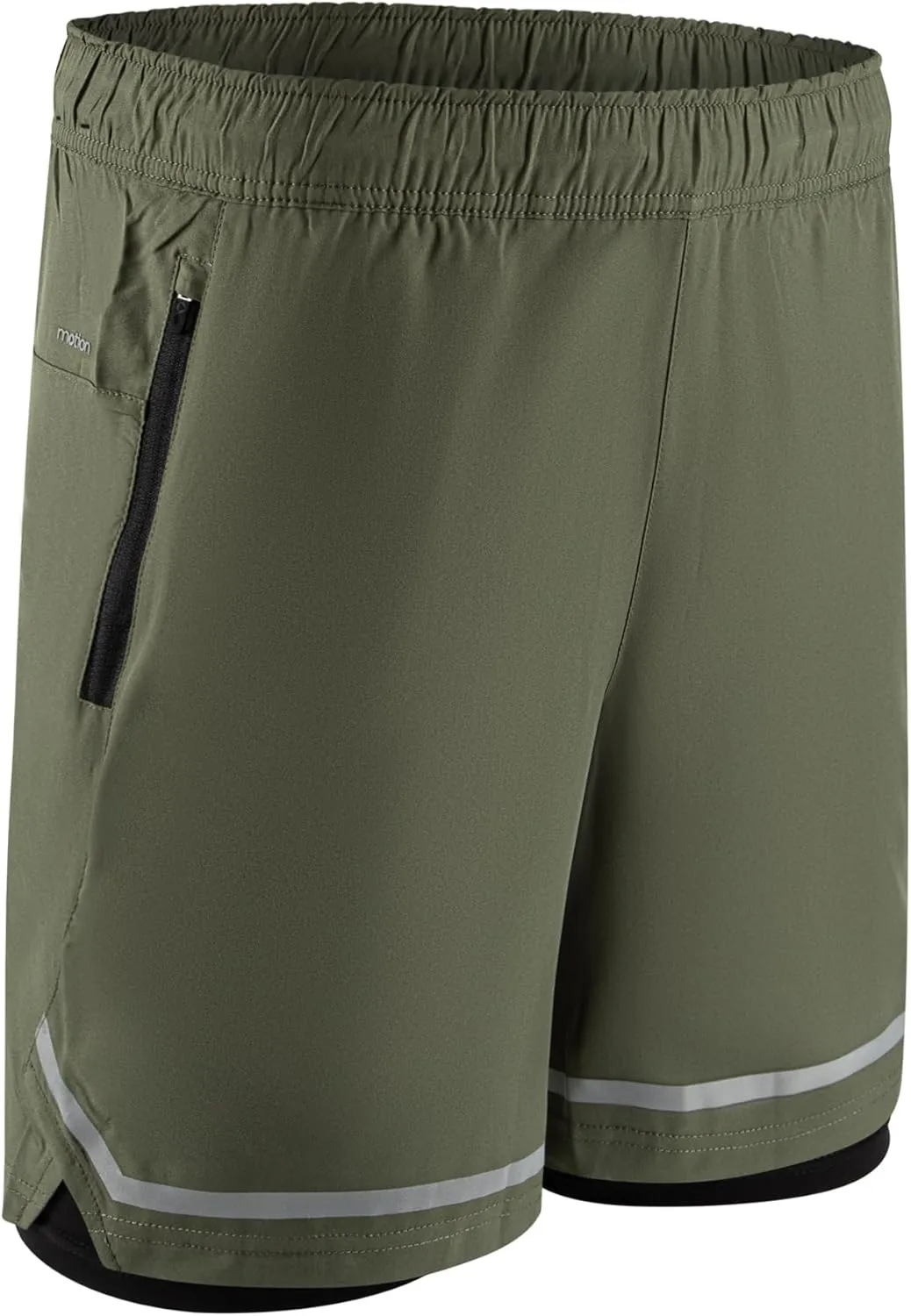 Motion Men's Athletic Shorts Quick Dry Workout Training Shorts 7" Compression Lining Sports Running Hiking Basketball Shorts