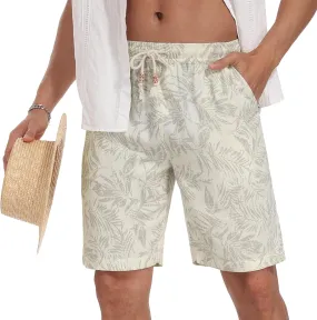 Sailwind Mens Linen Shorts Casual Drawstring Summer Beach Shorts