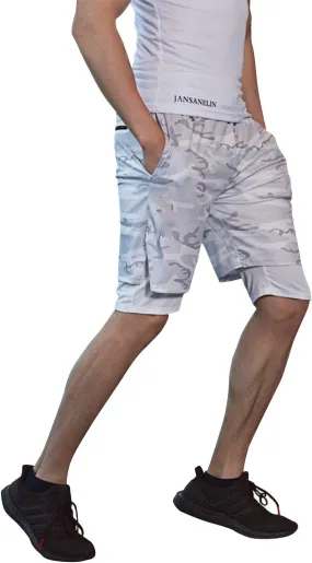 sandbank Men's 2 in 1 Sports Shorts Lightweight Running Shorts Quick Dry Workout Shorts Training Gym Shorts with Phone Pocket