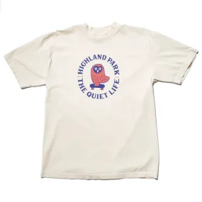 The Quiet Life Owl T-Shirt ( Front ) - Cream