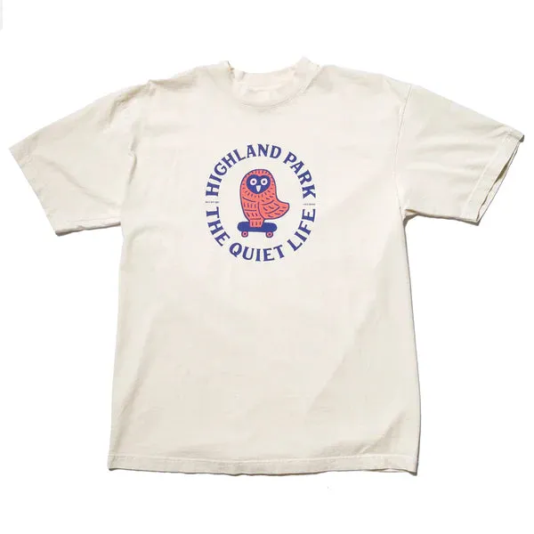 The Quiet Life Owl T-Shirt ( Front ) - Cream