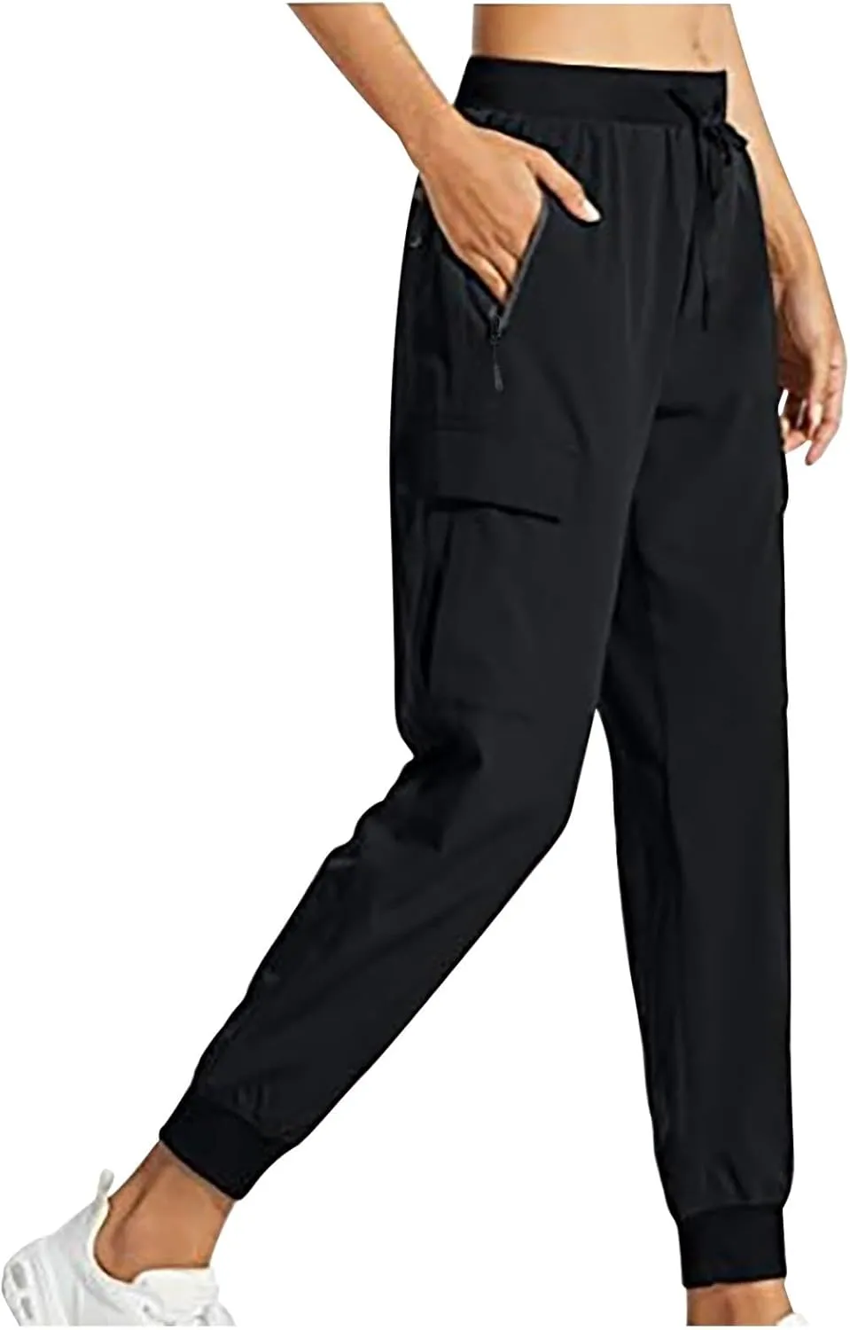 Women's Cargo Joggers Lightweight Quick Dry Hiking Pants Athletic Lounge Casual Travel Petite/Regular/Tall